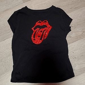 Rolling stones glitter tongue rock star shirt